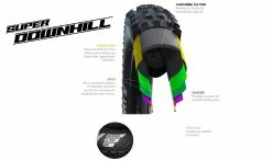 Pneu Schwalbe Big Betty Addix Ultra Soft - Super Downhill - Tubeless Easy -Vélo Boutique de vente caracsse super dh 1235x735 1