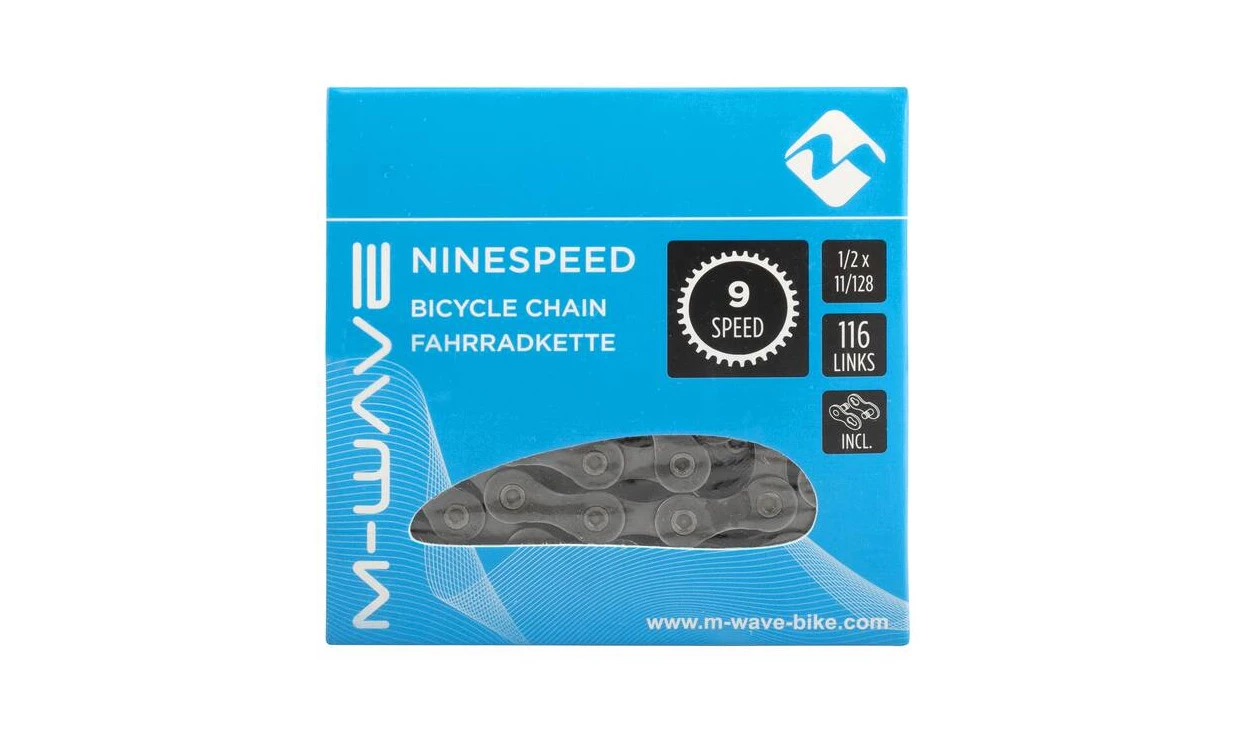 Chaine M-Wave 9 Vitesses 116 Maillons - Maillon Rapide 4 Chaine M-Wave 9 Vitesses 116 Maillons - Maillon Rapide – Image 2