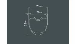 Roue Avant Vélo Route Shimano RS710-C32 - Carbone - Tubeless Ready - Center Lock 9 Roue Avant Vélo Route Shimano RS710-C32 - Carbone - Tubeless Ready - Center Lock -Vélo Boutique de vente dimensions roues shimano 105 rs710 cycletyres 1235x735