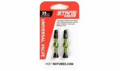 Valves Tubeless VTT Universelles Notubes 35 Mm (la Paire) -Vélo Boutique de vente valve universelle notube alliage 35mm verte 1235x735